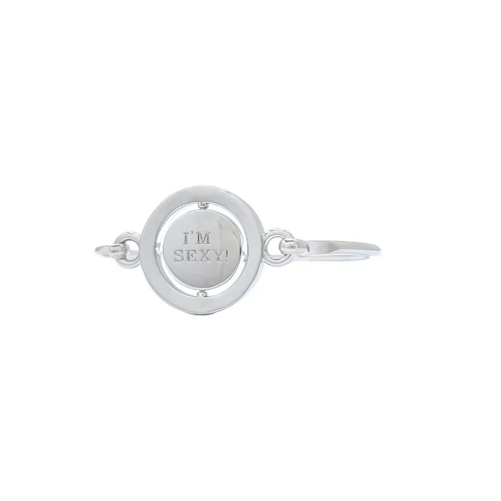 Carolee Scorpio Zodiac Sign Silver Tone Double Sided Charm Bangle Bracelet